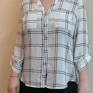 Black and white flannel